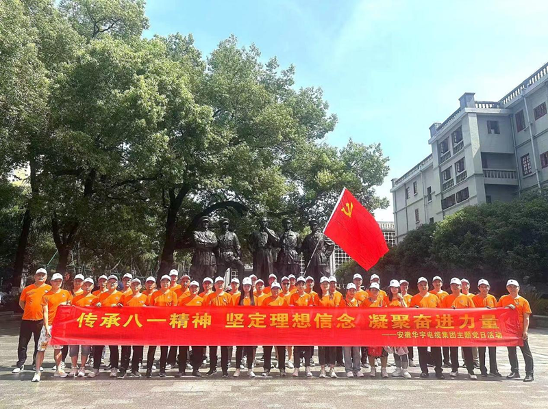 追尋紅色足跡，堅定理想信念，凝聚奮進力量 ——安徽華宇電纜集團有限公司組織赴南昌、井岡山 開展慶祝建...